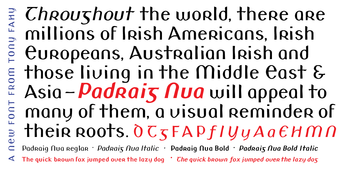 Example font Padraig Nua #4